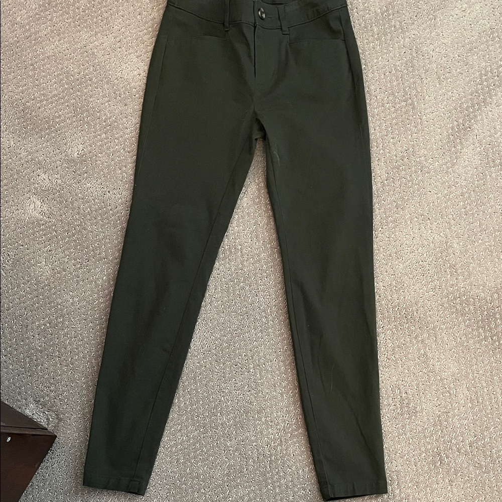 LOFT Women's Dark Green Skinny Jeans